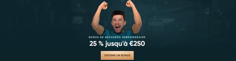 Legend Play Casino bonus recharge hebdomadaire