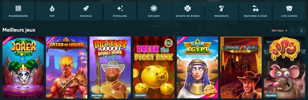 Legend Play Casino jeux