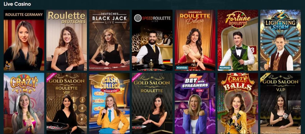 Legend Play Casino jeux live