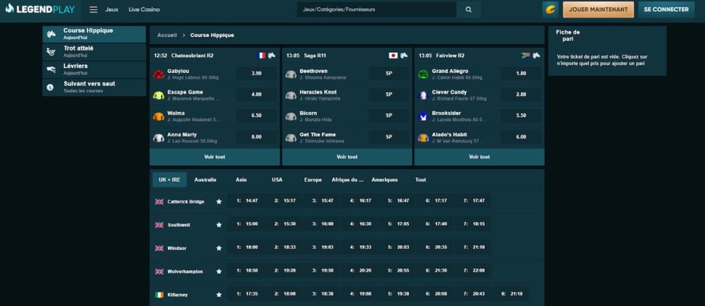 Legend Play Casino paris en ligne